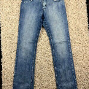 LEVIS 12 Reg 511 SKINNY Blue Jeans 26x26.5 Denim Pants Straight Boys Pockets